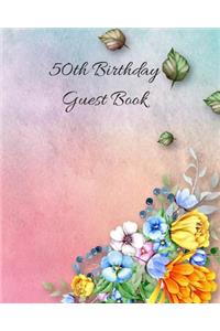 50th Birthday Guest Book