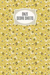Onze Score Sheets