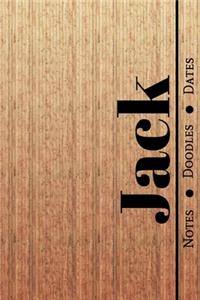 Manly Masculine Notebook with Personalized Monogram Jack