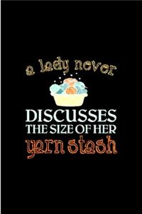 A lady never discusses the size of her yarn stash