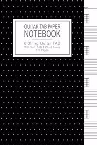 GUITAR Tab Paper Notebook