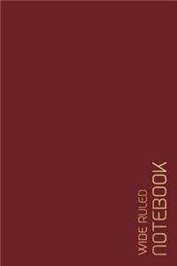 Wide Ruled Notebook
