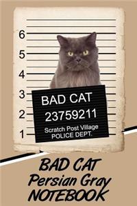 Bad Cat Persian Gray Notebook