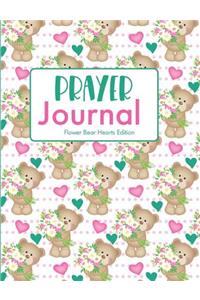 Prayer Journal Flower Bear Hearts Edition