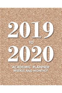 2019-2020 Academic Planner Weekly and Monthly