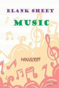 Blank Sheet Music Manuscrip