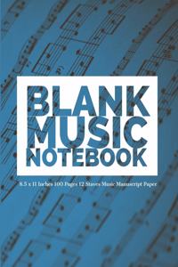 Blank Music Notebook