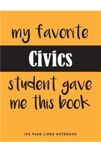 My Favorite Civics Student Gave Me This Book
