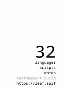 32 Languages, 32 Words