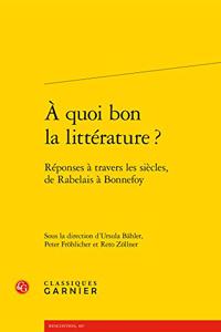 A Quoi Bon La Litterature ?
