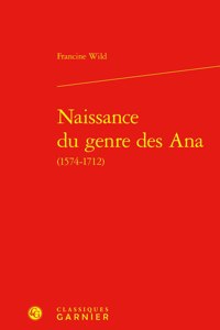 Naissance Du Genre Des Ana