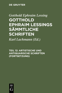 Artistische Und Antiquarische Schriften (Fortsetzung)