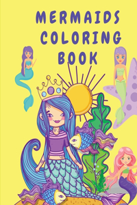 Libro para colorear de sirenas: Libro de actividades para niños - Libro para colorear para niños con sirenas - Páginas para colorear para niños pequeños - Libros para colorear con 