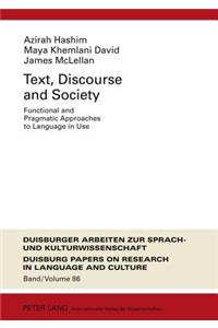 Text, Discourse and Society