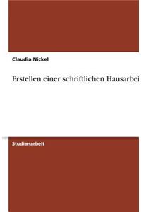 Erstellen einer schriftlichen Hausarbeit