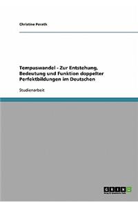 Tempuswandel - Zur Entstehung, Bedeutung und Funktion doppelter Perfektbildungen im Deutschen