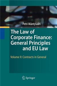 Law of Corporate Finance: General Principles and Eu Law