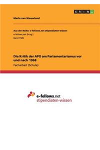 Kritik der APO am Parlamentarismus vor und nach 1968