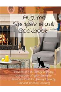 Autumn Recipes Blank Cookbook