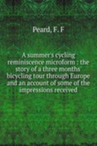 summer's cycling reminiscence microform