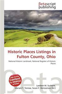 Historic Places Listings in Fulton County, Ohio