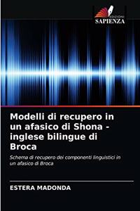 Modelli di recupero in un afasico di Shona - inglese bilingue di Broca