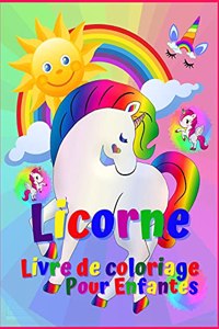 Licorne livre de coloriage pour enfants