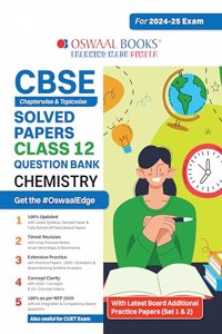 Oswaal CBSE Question Bank Class 12 Chemistry Hardcover Book, Chapterwise and Topicwise Solved Papers For Board Exams 2025
