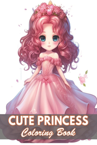 Cute Princess Coloring Book For Kids