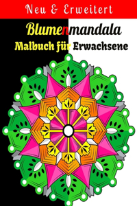 Blumenmandala Malbuch für Erwachsene