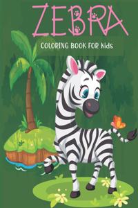 Zebra coloring book for kids