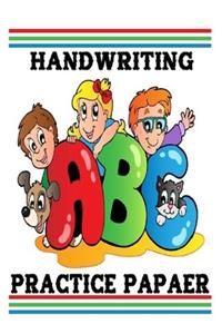 Handwriting Practice Paper: Handwriting Practice Paper (Notebook with Dotted Lined Sheets for K-3 Students) -100 Blank Writing Pages - For Students Learning to Write Letters