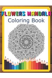Flowers Mandala Coloring Book