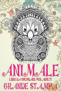 Libri da colorare per adulti - Grande stampa - Animale