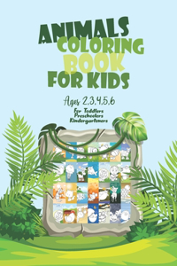 Coloring Book for Kids Ages 2, 3, 4, 5, 6 (Toddlers, Preschoolers, Kindergarteners)