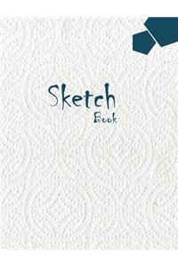 Sketchbook Large 8 x 10 Premium, Uncoated (75 gsm) Paper, White Cover