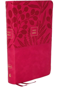 Nkjv, Reference Bible, Personal Size Large Print, Leathersoft, Pink, Red Letter Edition, Comfort Print