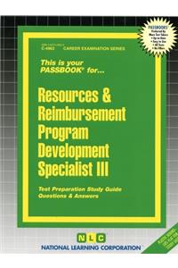 Resources & Reimbursement Program Development Specialist III