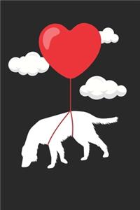 Setter Journal - Setter Notebook - Valentine's Day Gift for Setter Lovers