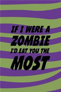 If I Were A Zombie I'd Eat You The Most