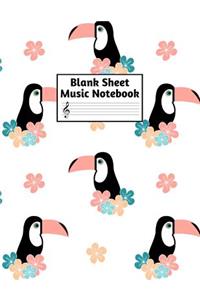 Blank Sheet Music Notebook