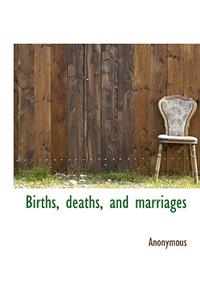 Births, Deaths, and Marriages