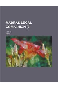 Madras Legal Companion; 1903-06 (2)
