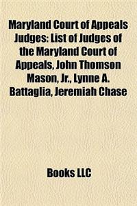 Maryland Court of Appeals Judges