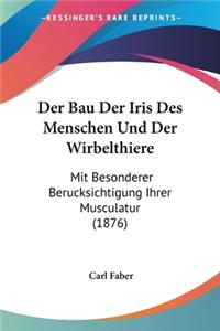 Bau Der Iris Des Menschen Und Der Wirbelthiere