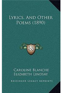 Lyrics, and Other Poems (1890)