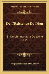 De L'Existence De Dieu