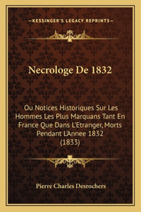 Necrologe De 1832