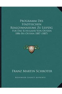 Programm Des Stadtischen Realgymnasiums Zu Leipzig