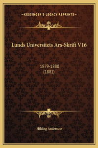 Lunds Universitets Ars-Skrift V16